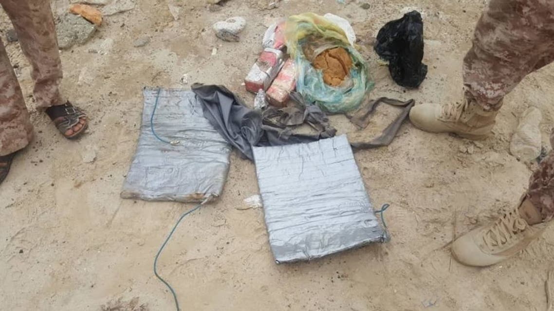 مضبوطات في وكر العصابة الارهابية بمحافظة حضرموت