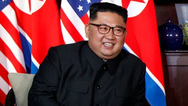 North Korean leader Kim Jong Un smiles as he meets with President Donald Trump on Sentosa Island, Tuesday, June 12, 2018, in Singapore. (AP)