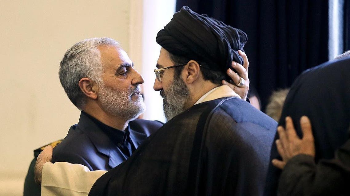 مجتبی خامنه ای و قاسم سلیمانی