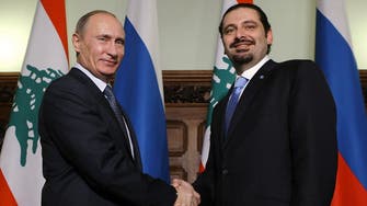 Lebanese PM in Moscow to meet Putin
