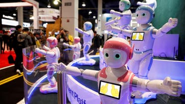 The humanoid device stands as tall as a five-year-old, moves and dances on wheels and its eyes keep track of its charges through facial recognition technology. (Reuters)