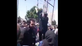 Iranian woman shouts ‘Death to Khamenei’ in protest of activist executions