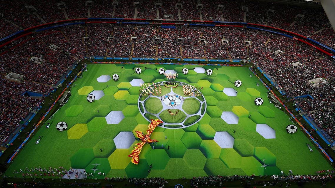 General view during the World Cup opening ceremony earlier this week. (Reuters)