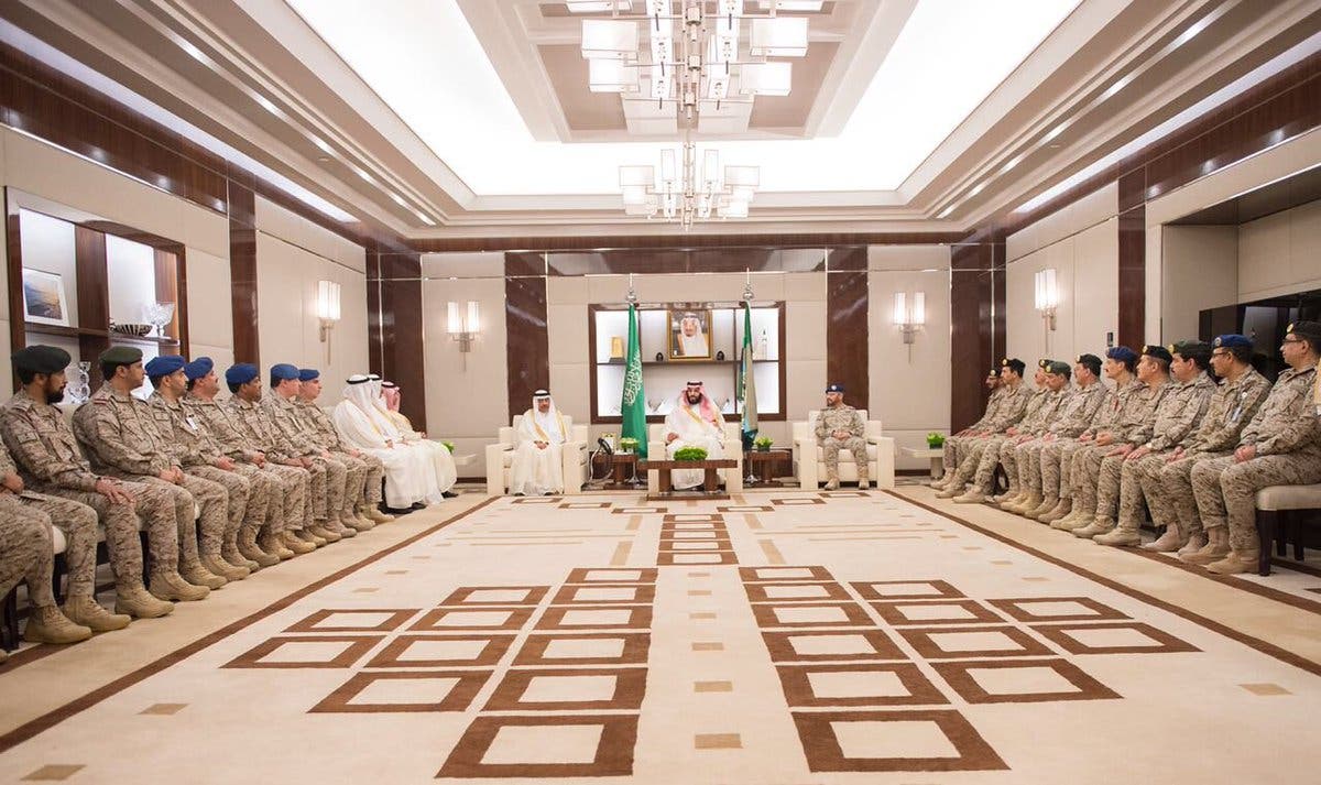 PICTURES: Saudi Crown Prince receives defense officials on occasion of Eid