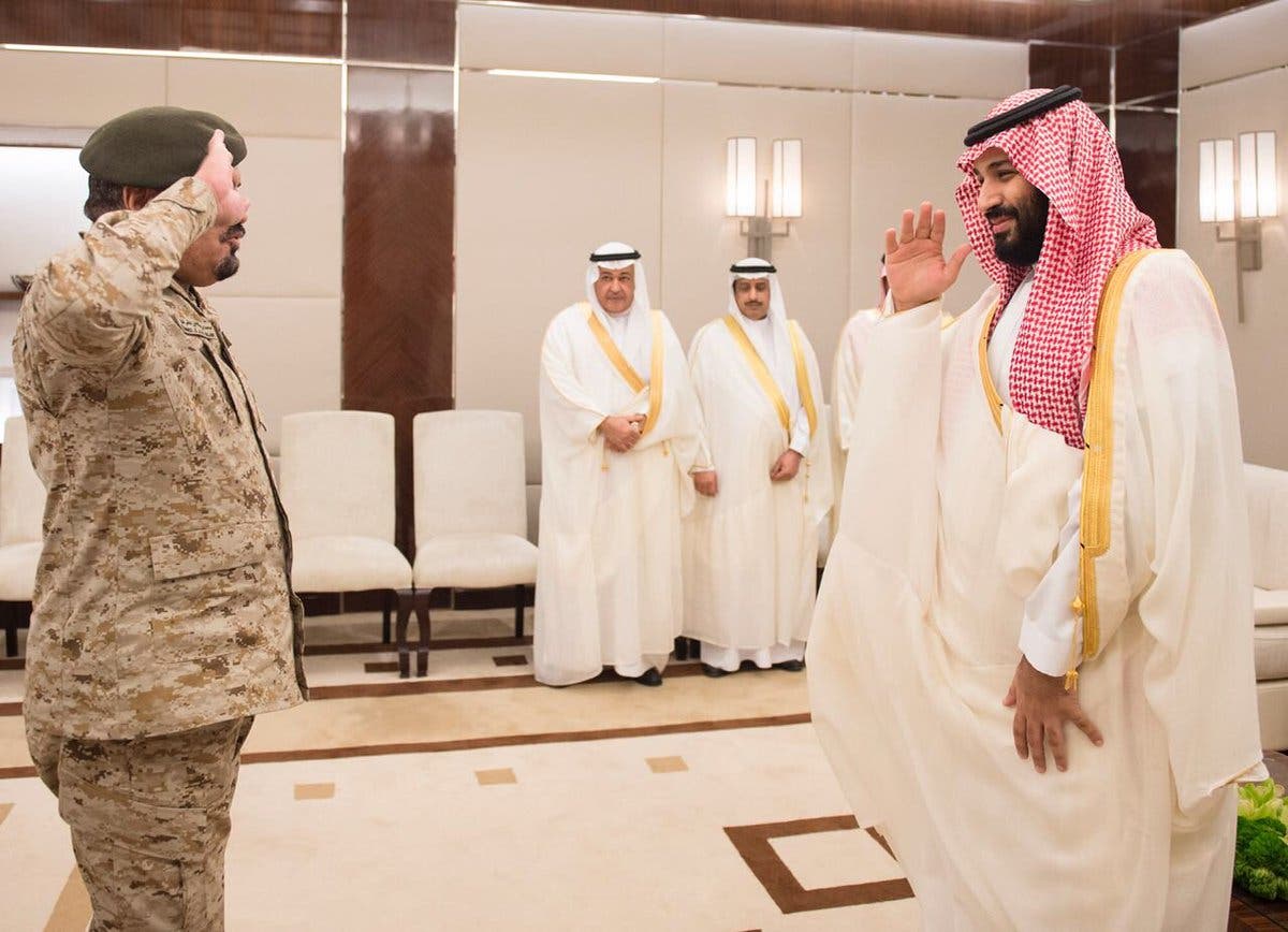 PICTURES: Saudi Crown Prince receives defense officials on occasion of Eid