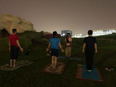 An instructor for 11 years now, Gingari teaches yoga in clubs and open areas in Abu Dhabi. (Supplied)
