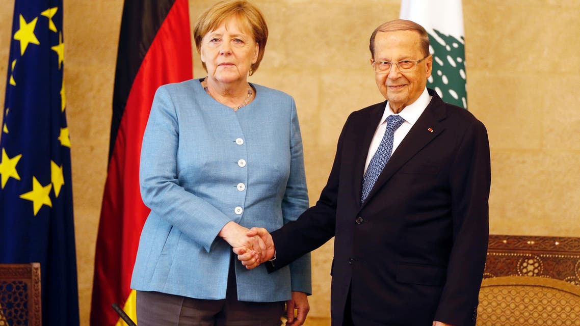 merkel in lebanon (reuters)