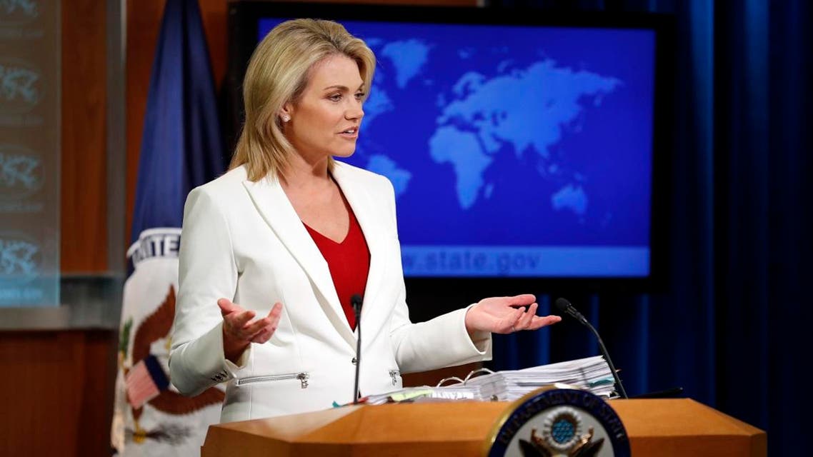 State Department spokeswoman Heather Nauert speaks during a briefing at the State Department in Washington. (File photo: AP)