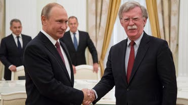 putin and bolton at the Kremlin in Moscow, Russia, Wednesday, June 27, 2018. AP