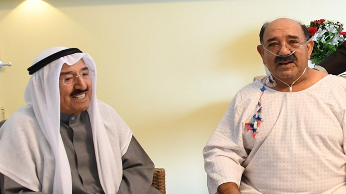 Kuwait emir Sabah and son. (Supplied)