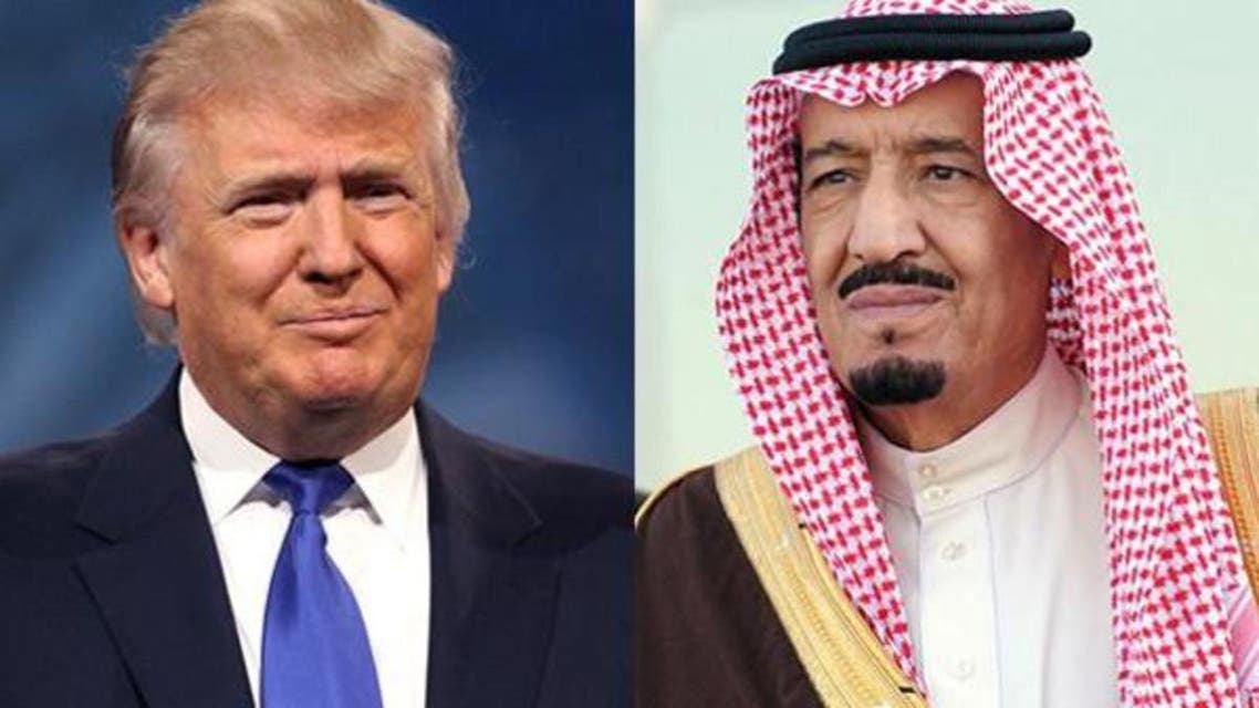 trump king salman saudi arabia. (Supplied)