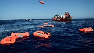 Sixty-three migrants are missing after the inflatable boat they were on sunk off the coast of Libya AFP