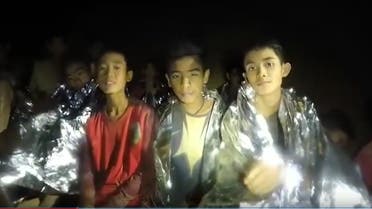 thai boys trapped in cave. (screen grab)