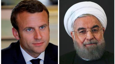 Rouhani and Macron (Reuters)