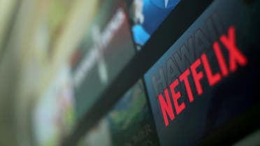 The Netflix logo is pictured on a television in this illustration photograph taken in Encinitas, California, US, January 18, 2017. (Reuters)