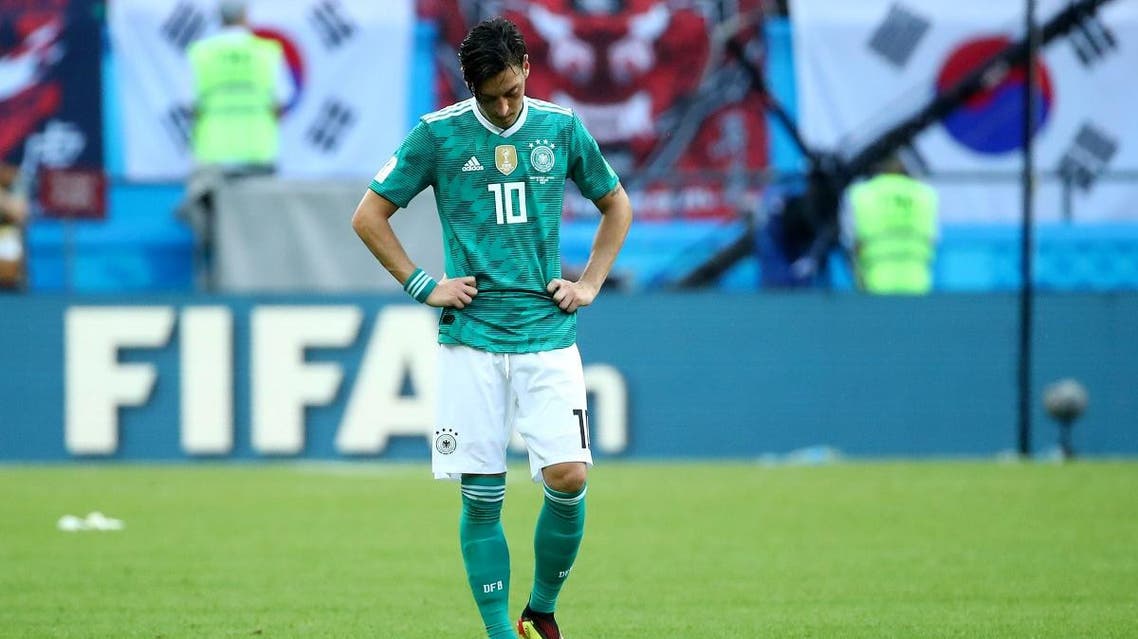 Germany's Mesut Ozil looks dejected after the match. (Reuters)