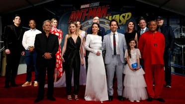 Cast members and crew attend the premiere of the movie “Ant-Man and the Wasp” starring Paul Rudd and Evangeline Lilly, in Los Angeles on June 25, 2018. (Reuters)
