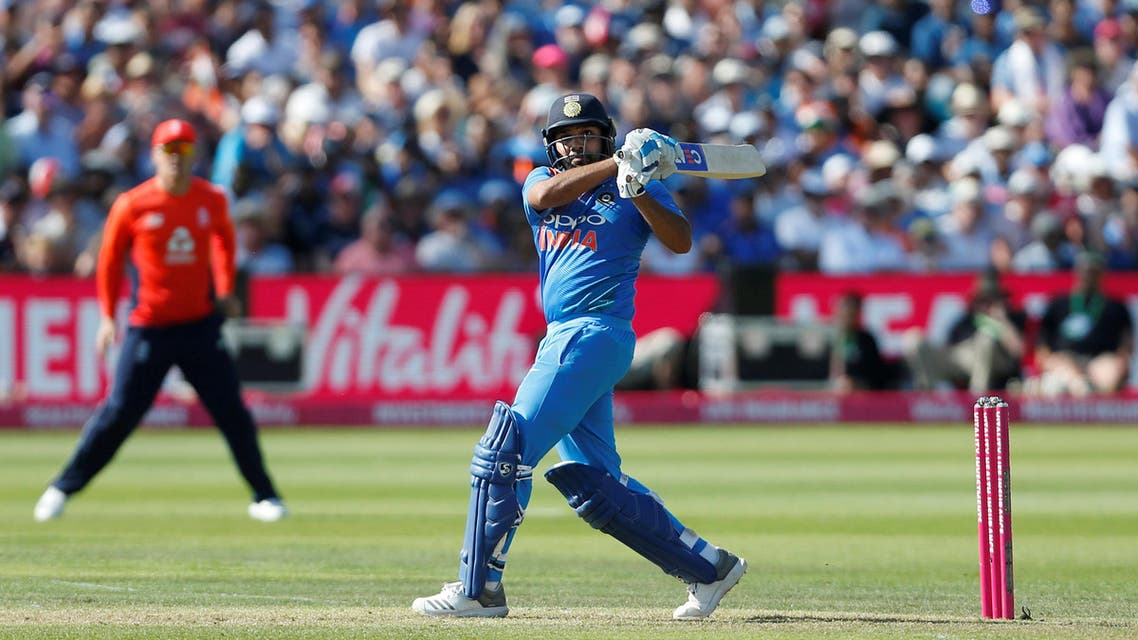Rohit Sharma in action In the third England v India International T20 at the Brightside Ground, Bristol, Britain, on July 8, 2018. (Reuters)