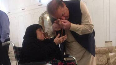 Nawaz sharif with his Mother