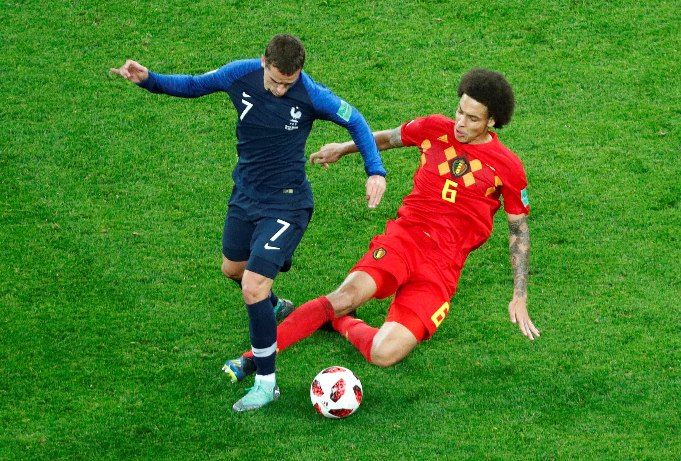 أومتيتي يطير فوق لاعبي بلجيكا ويؤهل فرنسا إلى النهائي 9777e4c2-e853-414b-957e-6c57a28f5f1d