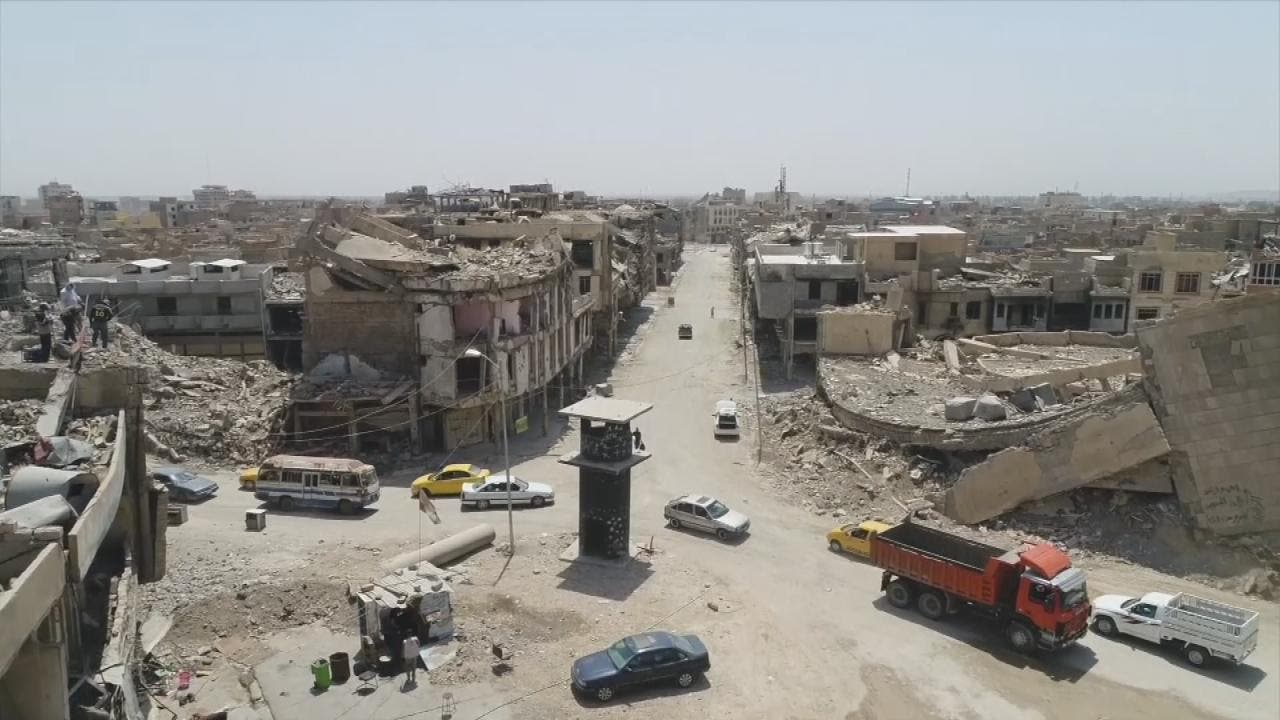 لقطات من الجو تظهر الدمار الهائل في الموصل