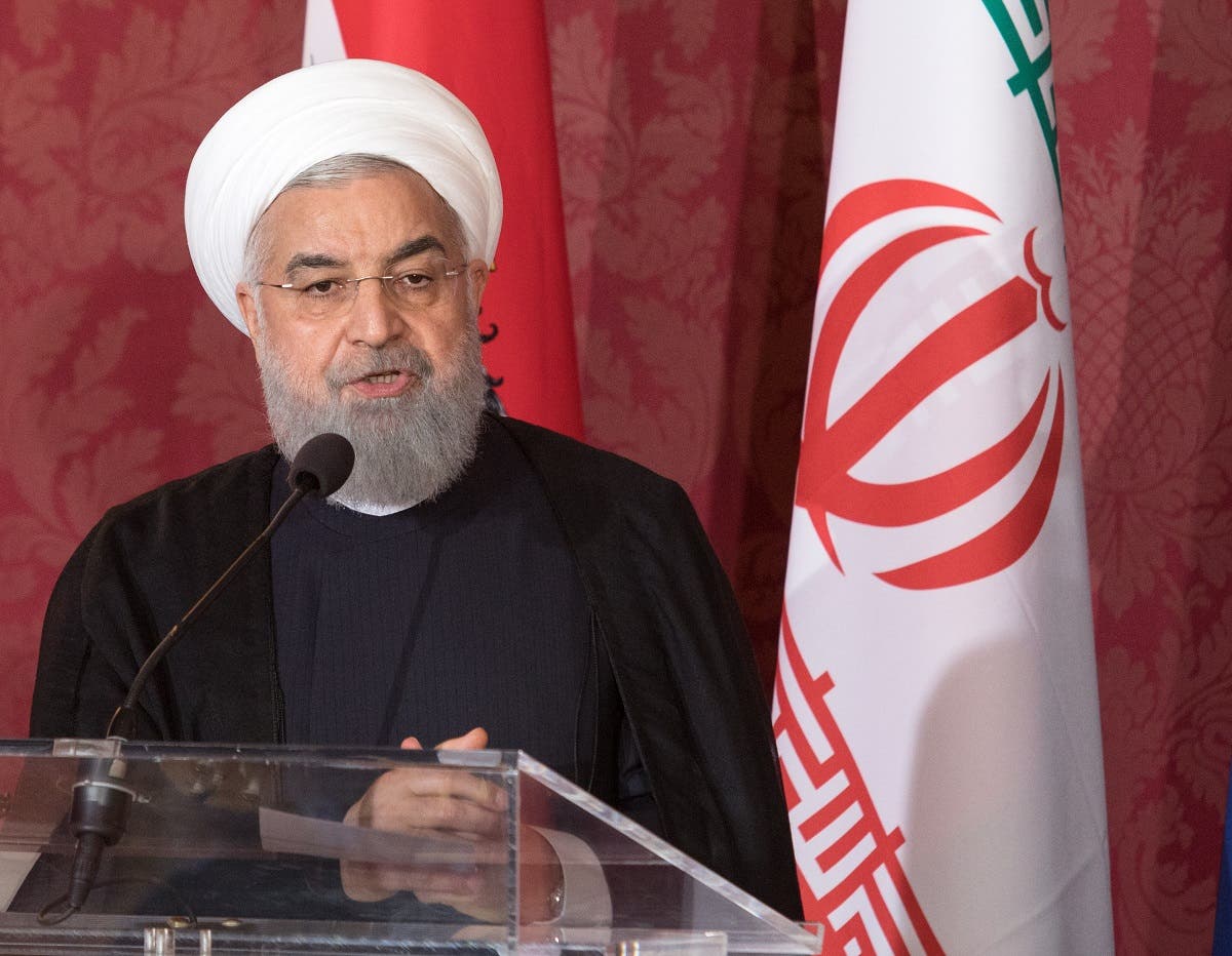 Iranian President Hassan Rouhani in Vienna on July 4, 2018 (AFP)