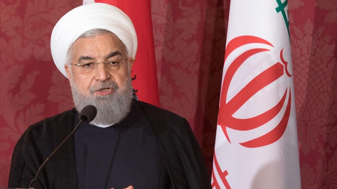 Iranian President Hassan Rouhani in Vienna on July 4, 2018 (AFP)