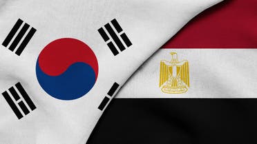Egypt and South Korea flag (Shutterstock)