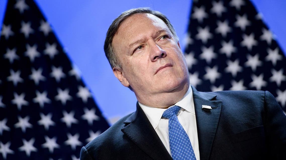 Mike Pompeo at NATO (AFP)