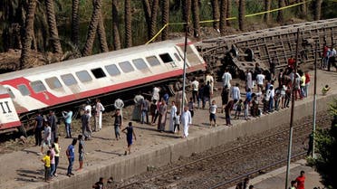 Egypt train derailed (AFP)