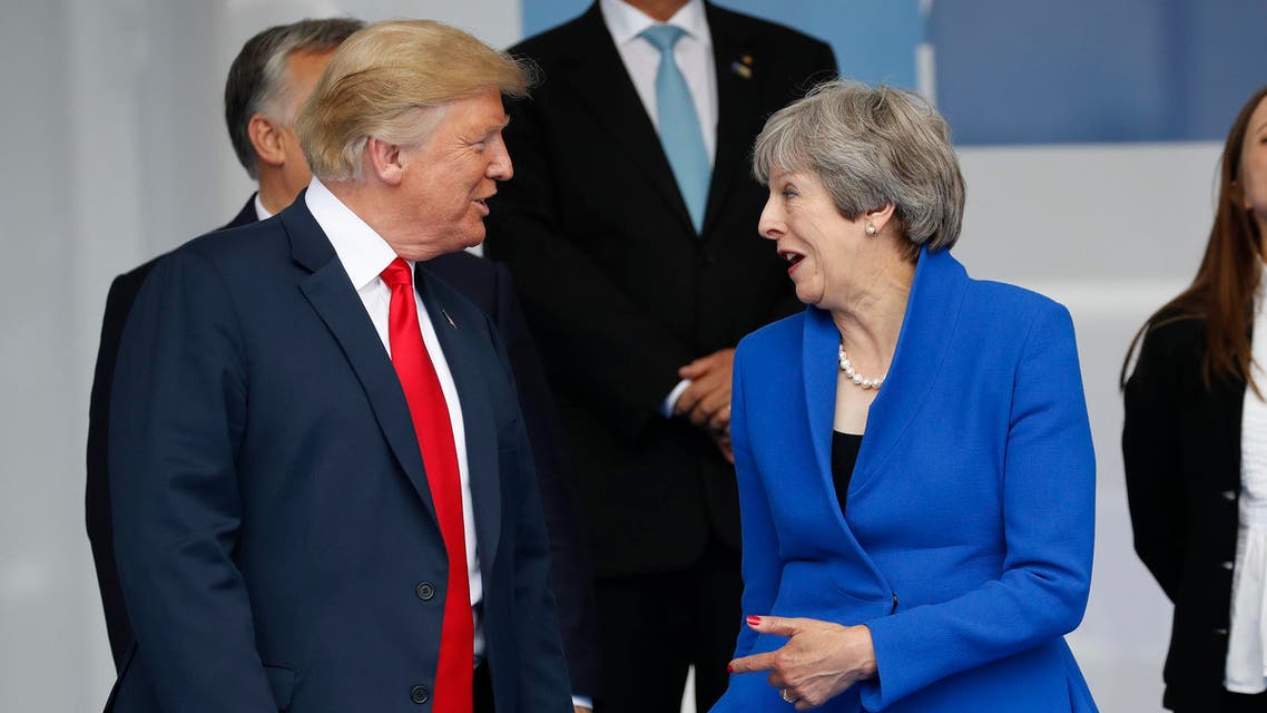 Trump Theresa May. (AP)