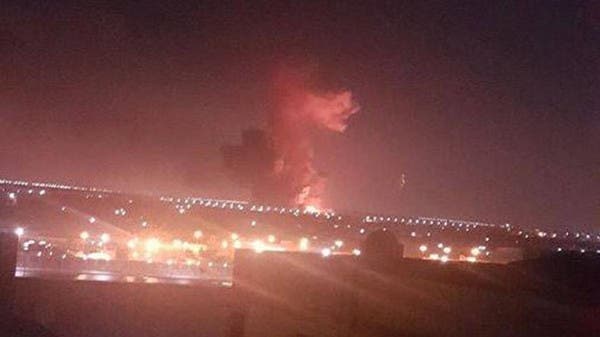 صورة تتناقلها مواقع التواصل عن الانفجار الذي وقع قرب مطار القاهرة