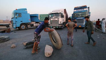 Basra protests near Safwan border crossing (Supplied)