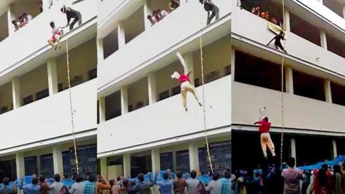 India uni student drill death 2 (Supplied)