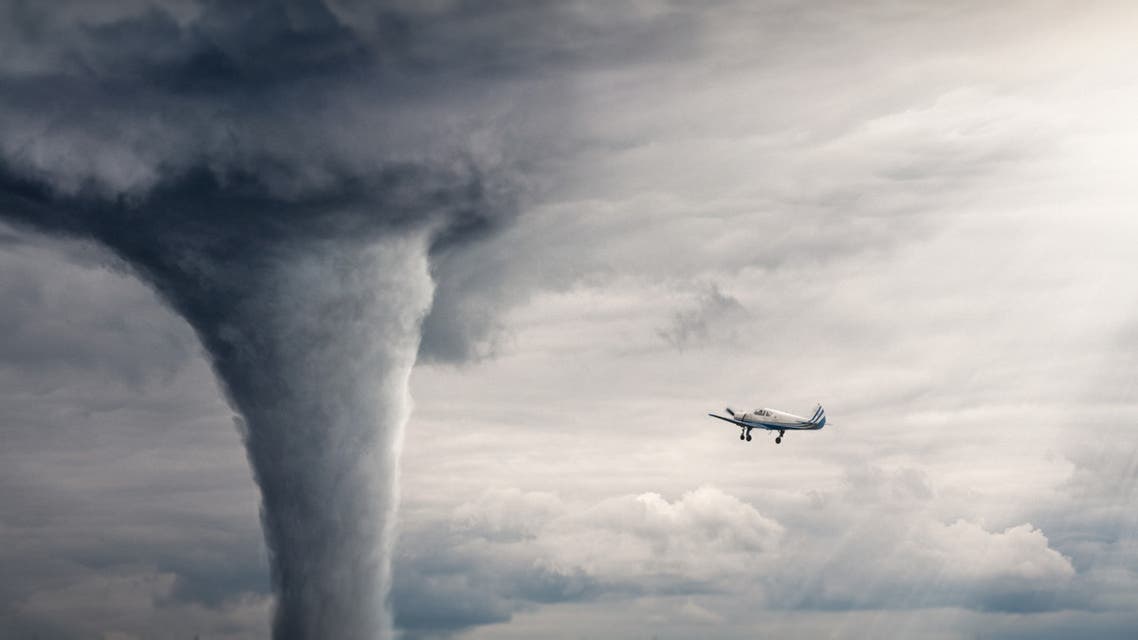 Tornado air view - Stock image