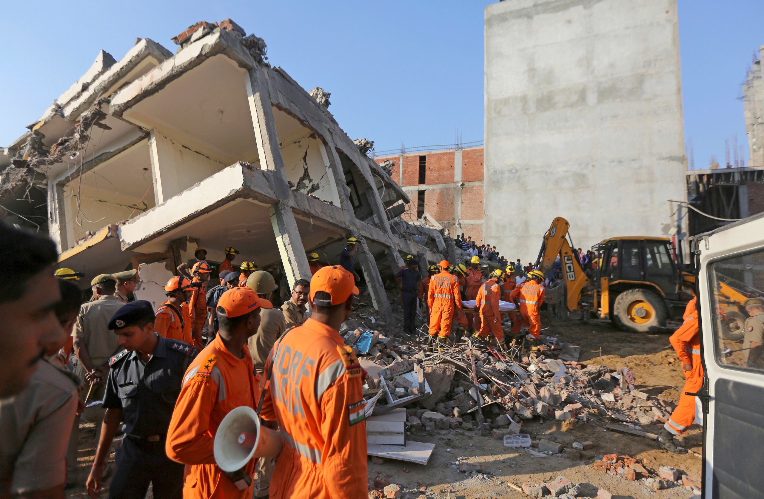 Building collapse in India. (AP)