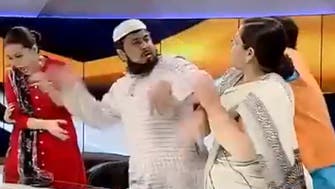 VIDEO: Cleric arrested in India for slapping woman during live TV debate