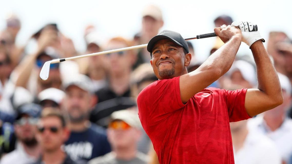 Tiger Woods of the U.S. in action during the final round. (Reuters)