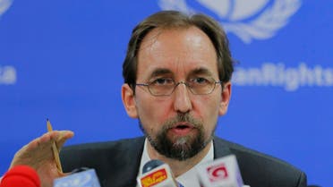 United Nations High Commissioner for Human Rights Zeid Ra’ad al-Hussein addresses the media. (File photo: AP)