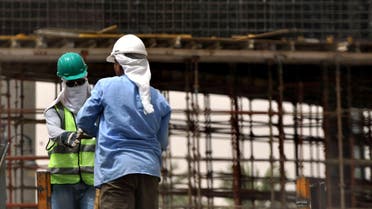 Workers at a construction site in Riyadh on June 7, 2011. (File photo: AFP)