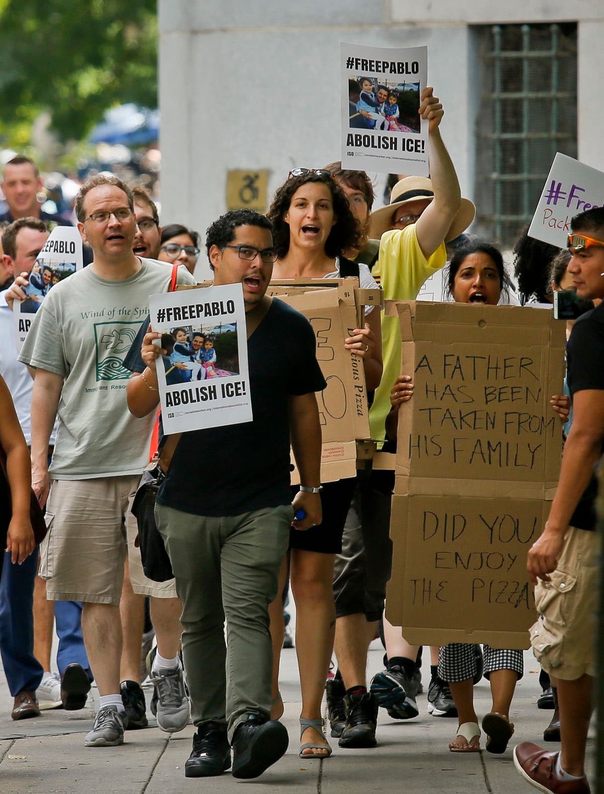 Ecuadorian immigrant pizza delivery boy released. (AP)