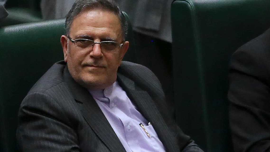 Iran's previous Central Bank Governor, Valiollah Seif, sits in an open session of parliament in Tehran, Iran. (AP)
