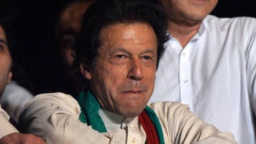 Imran Khan attends a rally in Islamabad on August 17, 2014. (AFP)