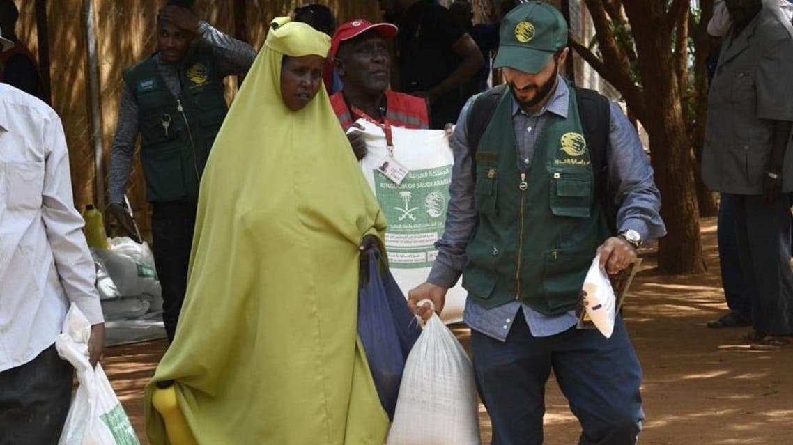 KSrelief team launches food aid project to Somali refugees in Kenya. (SPA)