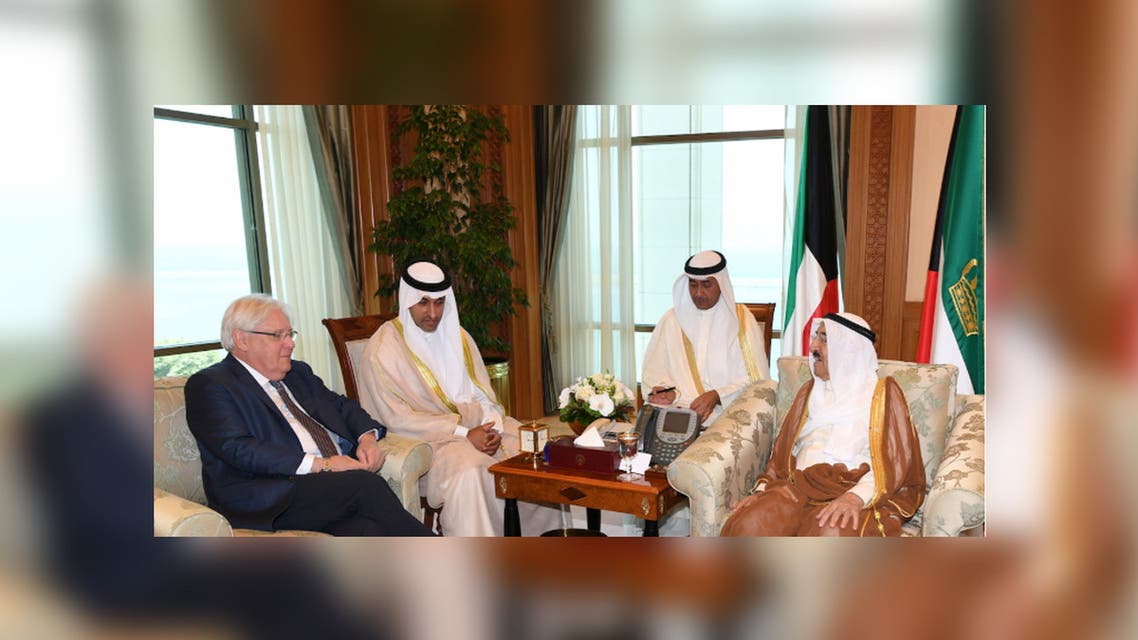 غريفيث يلتقي أمير الكويت
