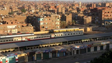 A picture taken on April 7, 2014 shows the train station of the southern Egyptian city of Aswan.