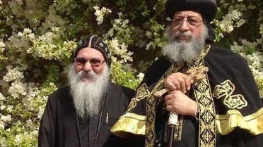البابا تواضروس مع القيادي الكنسي القتيل