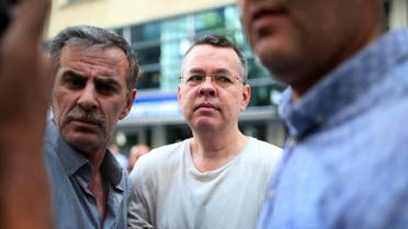 Andrew Craig Brunson, an evangelical pastor from Black Mountain, North Carolina, arrives at his house in Izmir, Turkey. (AP)
