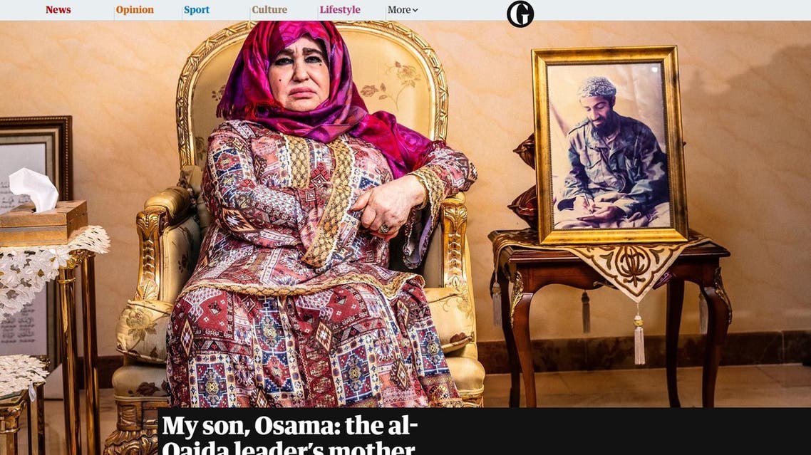 Alia Ghanem speaks to The Guardian at her home in Jeddah, Saudi Arabia. (Screenshot from the Guardian, Photo courtesy: David Levene for the Guardian)