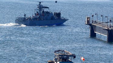 البحرية الإسرائيلية في ميناء أسدود تعترض سفينة ترفع علم النروج يوم 29 يوليو 
